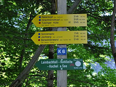 Sonnenspitz und Jochberg sind bereits ausgeschildert