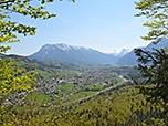 Blick über Bad Goisern zum Sarstein