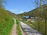 Der Soleweg Höhe der Siedlung Wildpfad