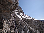 Die Felsszenerie rund um den Klettersteig...