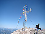 Das Gipfelkreuz des Hohen Dachsteins
