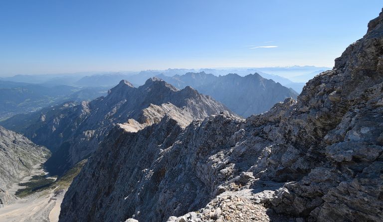 Jubiläumsgrat (2962 m), eine hochalpine Gratüberschreitung von der Zugspitze zur Alpspitze