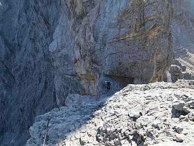Der Sattel vor dem Aufschwung zur Vollkarspitze