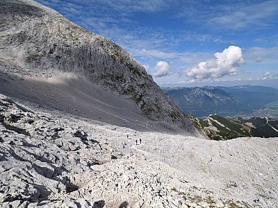 ... und weiter über den Nordwandsteig Richtung Osterfelderkopf