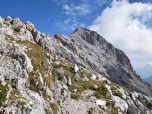 Der letzte Aufstieg über den Grat zur Alpspitze