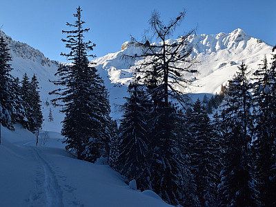 Der Kafell und die Marbichler Spitze glänzen in der Sonne