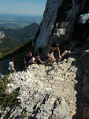 ...sind kleinere Klettereien...