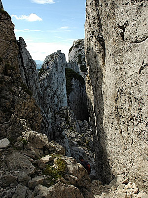Der „ Canyon“ der Kampenwand