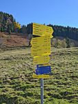 Wegweiser an der Wildbichler Alm