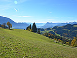 Der Panoramablick an der Alm kann sich ebenfalls sehen lassen