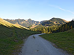 Wir folgen diesem Richtung Wandberg...