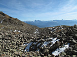 Immer wieder schweift der Blick zu den Dolomiten