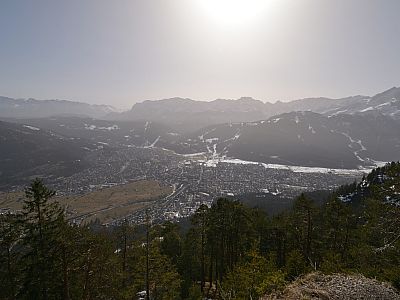 Saharastaub trübt heute das Panorama über Garmisch-Partenkirchen