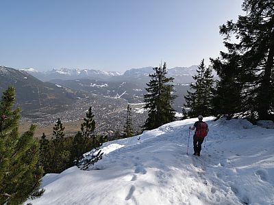 Über den Kramersteig verlieren wir schnell an Höhe