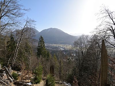 Im Osten ist schön der Wank zu sehen