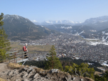...  den Blick von der Felsenkanzel auf Garmisch-Partenkirchen.