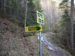 Hier biegen wir rechts ab...
