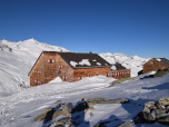Die Kürsinger Hütte glänzt in der Morgensonne