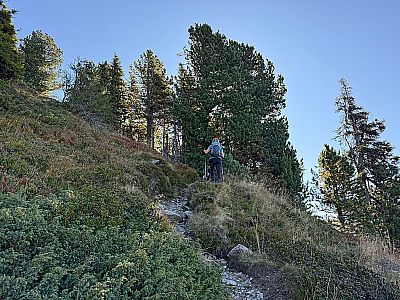 ...geht es zügig bergauf