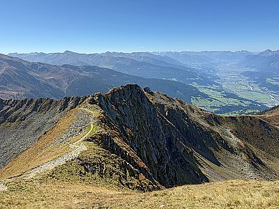 Blick zurück zur Kellerjochhütte