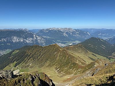 Blick zum Rofangebirge...