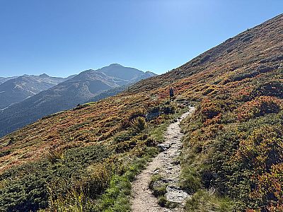 Nach dem Quergang gilt es einen Gegenanstieg zu meistern