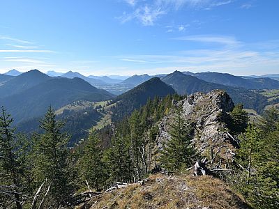 Der Blick zurück auf unseren Klettergrat