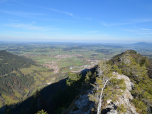 Noch einmal genießen wir den Blick auf das flache Oberland