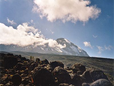 Der Kibo zeigt sich nur kurz