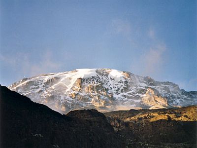Kurz vor Sonnenuntergang kommt der Kibo aus seinem Versteck