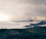 Das Shira-Camp bei Sonnenaufgang, im Hintergrund der Shira