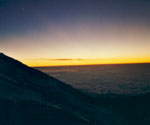 Der steile Hang des Kibo bei Sonnenaufgang
