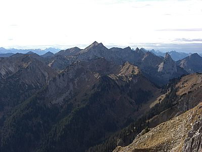 Blick zu den Geierköpfen