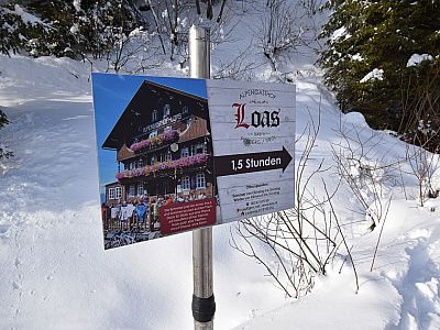 Der Alpengasthof Loas liegt nicht ganz auf der Route, aber ein Abstecher lohnt!