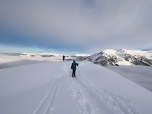 Über den Wolken nehmen wir die letzten Meter in Angriff