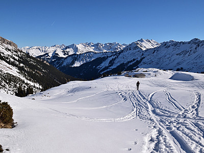 Der Blick zurück zur Ifersguntalpe
