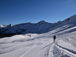 Wunderschön ist der Blick zurück zur Schwarzwasserhütte
