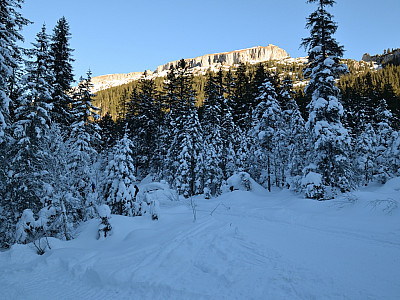 Der Blick nach Norden zum Hohen Ifen