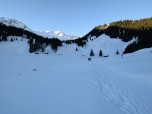 Die im Winter nicht bewirtschaftete Alpe Melköde