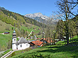 Blick zurück zur Wallfahrtskirche Maria Gern