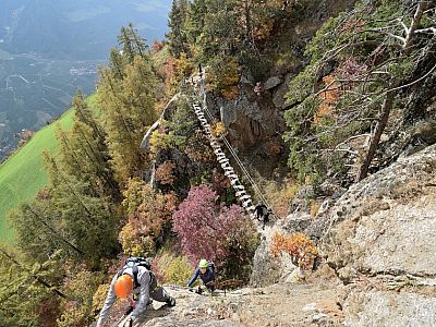 Der Ausblick zurück zur Big-Foot-Brücke ... 