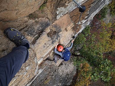 Wir probieren es trotzdem und steigen auf C Platten auf