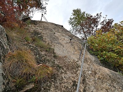 ... und der Ausstieg ganz rechts (A/B)