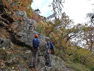 Der Einstieg zur Route Sally