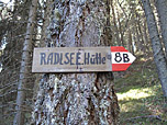 Hier biegen wir rechts in den Weg 8b ein...