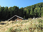 Nach dem Wald erreichen wir eine kleine Hütte