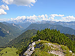 Blick zum Wettersteingebirge