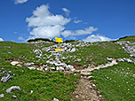 ...zum Verbindungskamm zwischen Kompar und Satteljoch