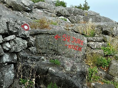 Der Weg ist nach Westen ausgeschildert.