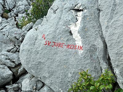 Der Sveti Jure alias Kozik ist weiterhin ausgeschildert.